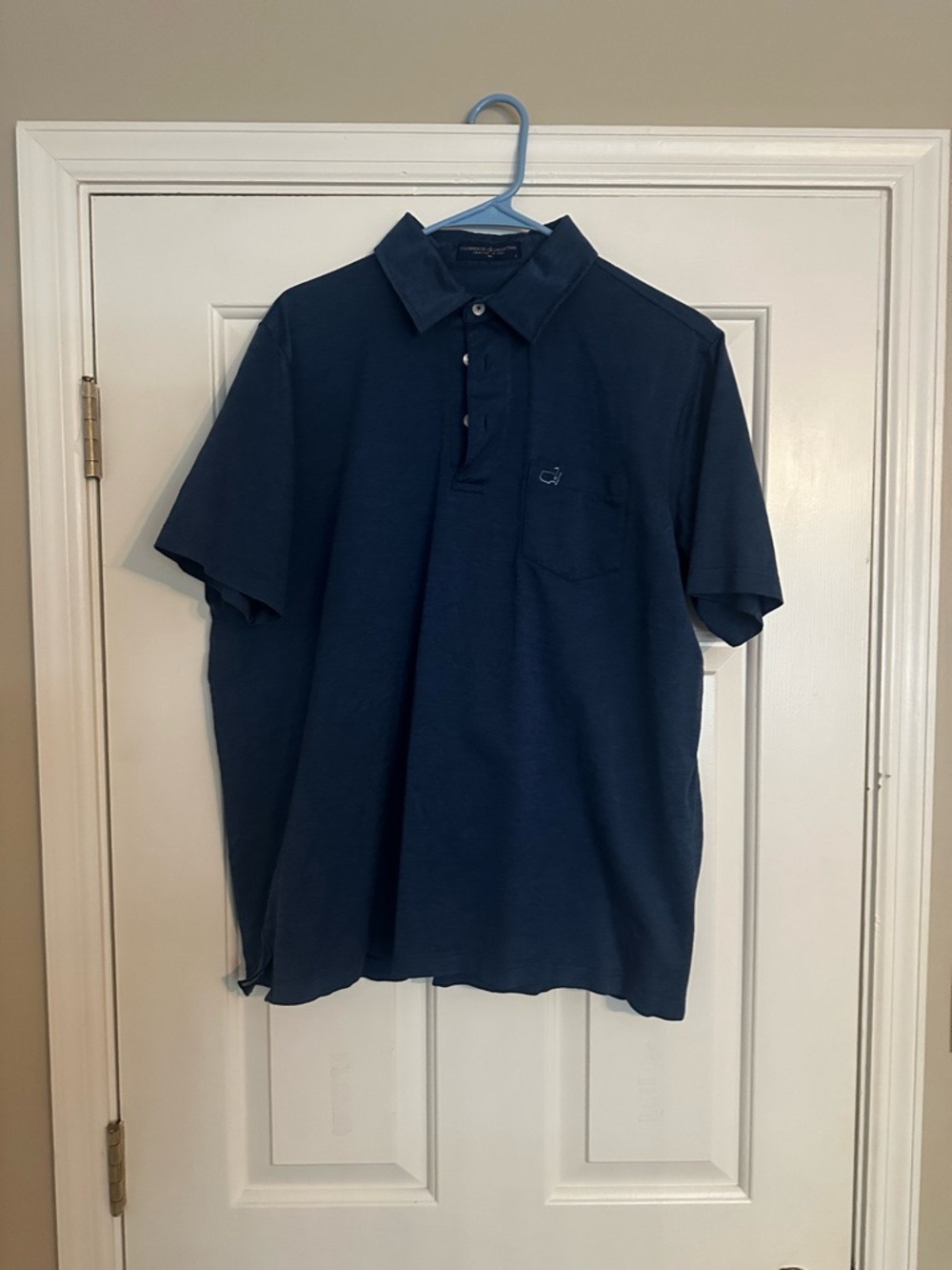 Masters Navy Blue Polo Shirt with Chest Pocket